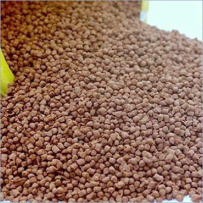 A heap of feed pellets.